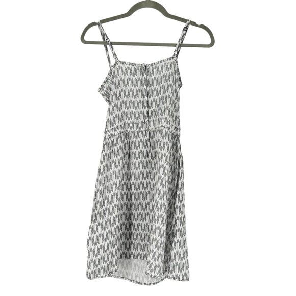 H&M Gray/White Cutout Patterned Mini Dress - Picture 2 of 6